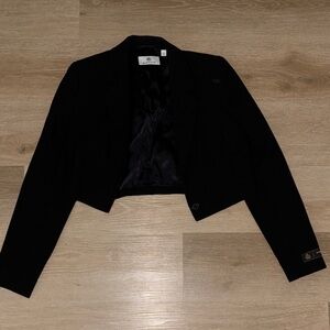 Babaton Black Cropped Blazer